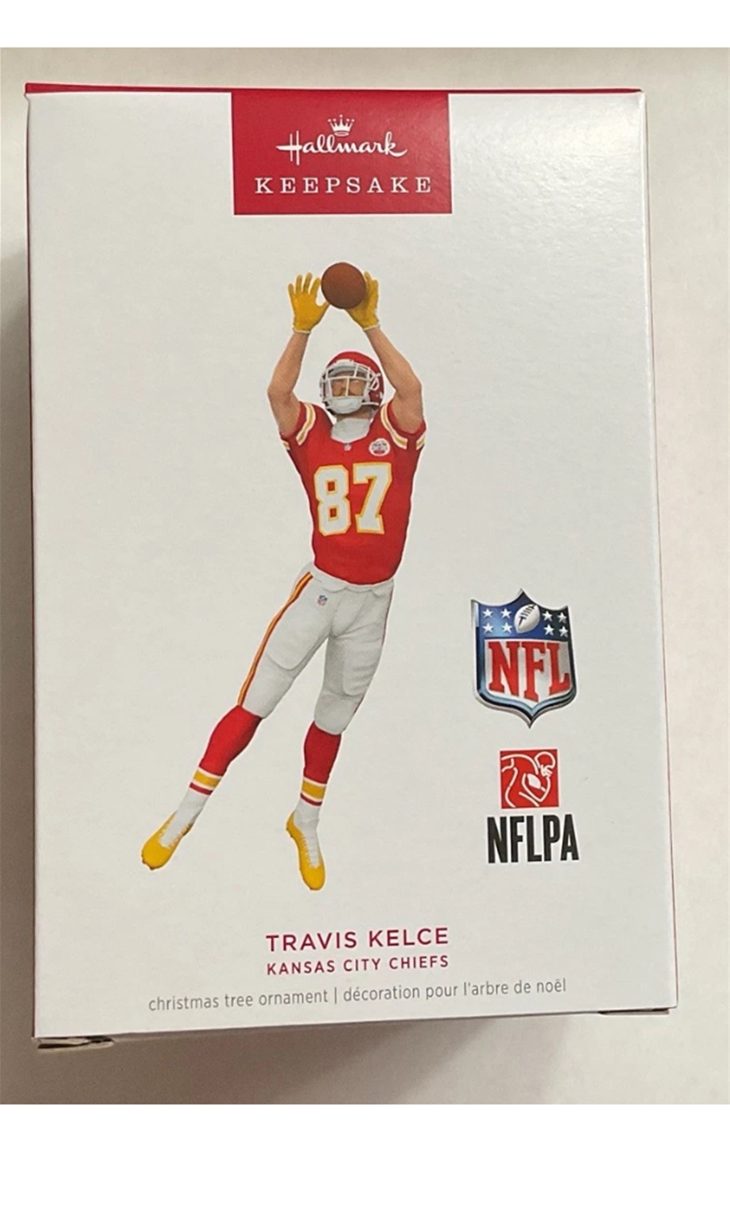 2024 Hallmark Travis Kelce NFL Kansas City Chiefs Keepsake Ornament *NEW*