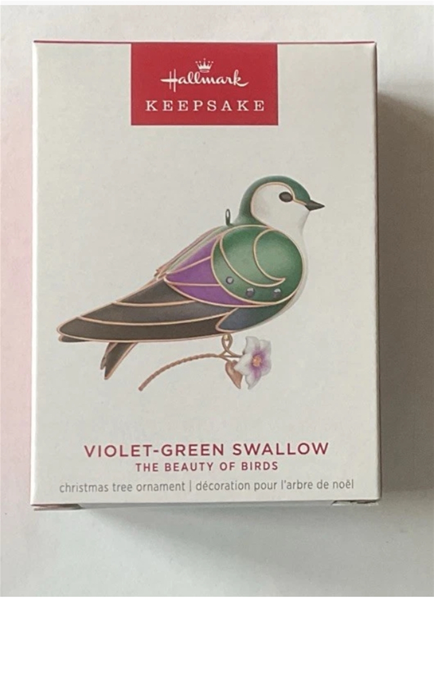 2024 Hallmark #20 Violet-Green Swallow Keepsake Ornament *NEW*
