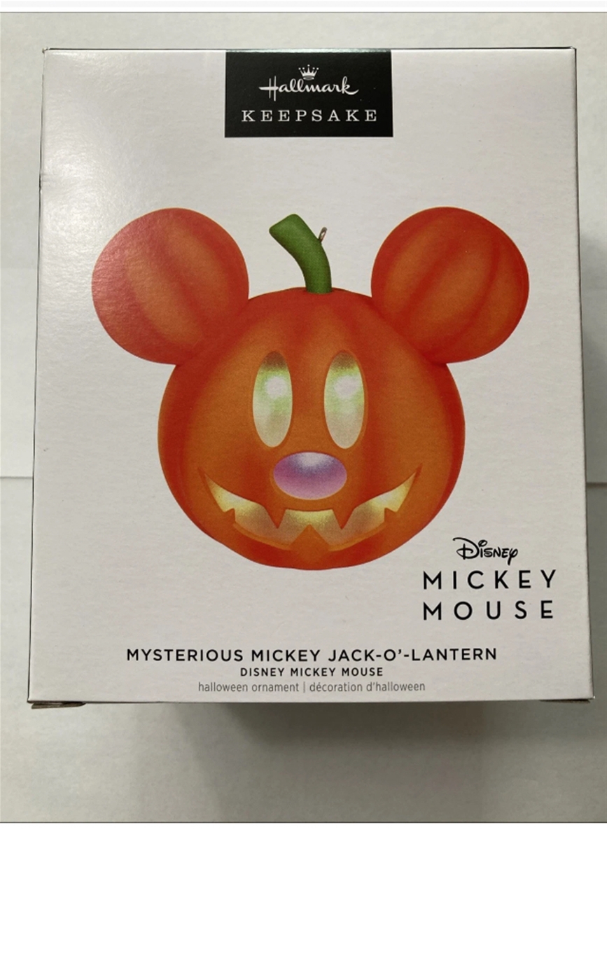 Hallmark Mysterious Mickey Jack-O'-Lantern Keepsake Halloween Ornament *NEW*
