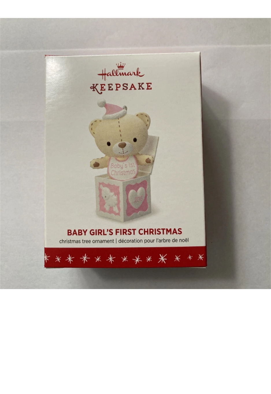 2016 Hallmark Baby Girl's First Christmas Keepsake Ornament *NEW*