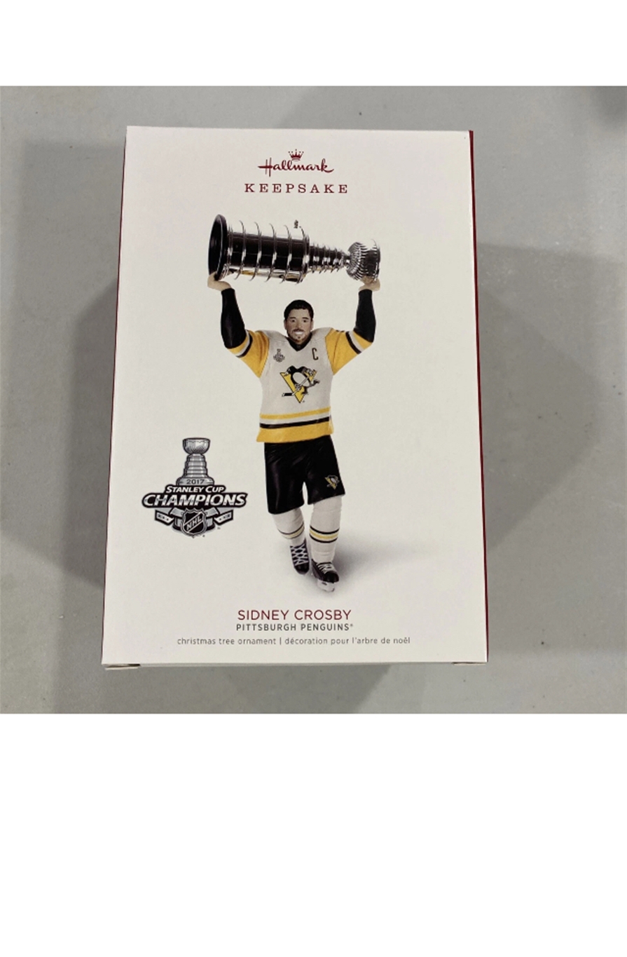 2018 Hallmark Sidney Crosby Penguins Stanley Cup Keepsake Ornament *NEW*