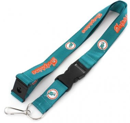 Miami Dolphins Throwback NFL Teal Lanyard *NEW*