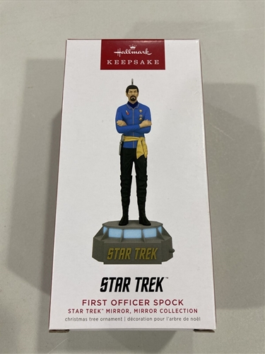 2022 Hallmark Star Trek Mirror, Mirror Collection First Officer Spock Storytellers Keepsake Ornament *NEW*