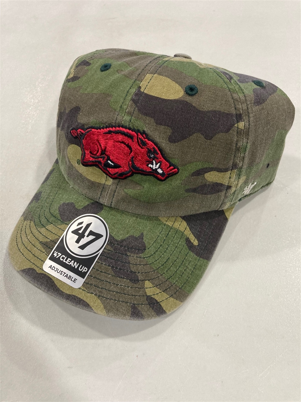 Arkansas Razorbacks NCAA Camo Clean Up Adjustable Hat *NEW*