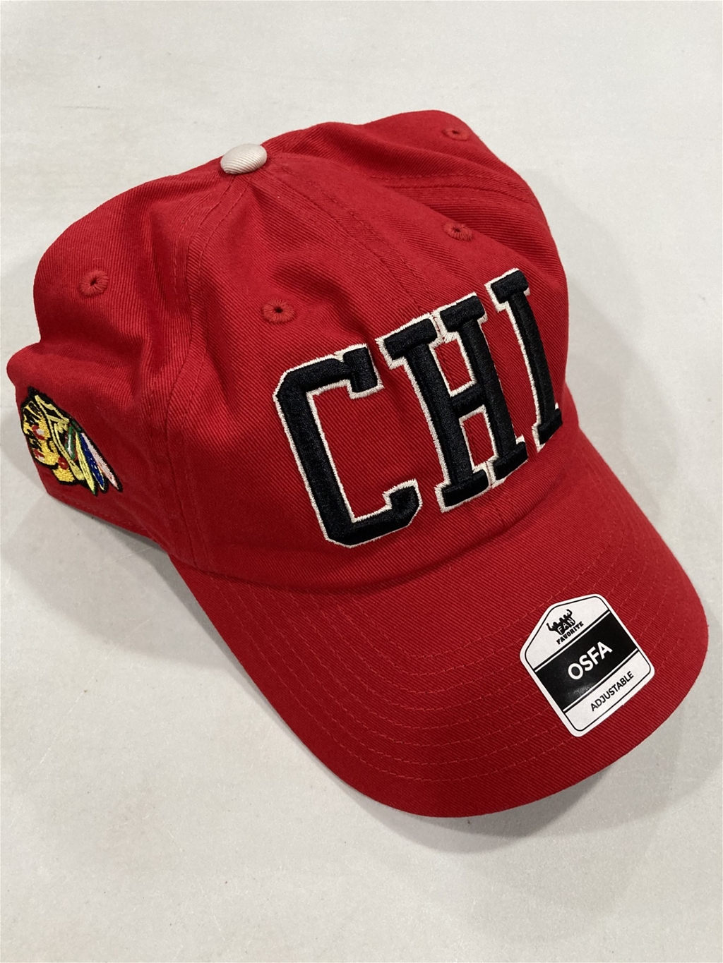 Chicago Blackhawks NHL Red Mass Clique Clean Up Adjustable Hat "NEW"