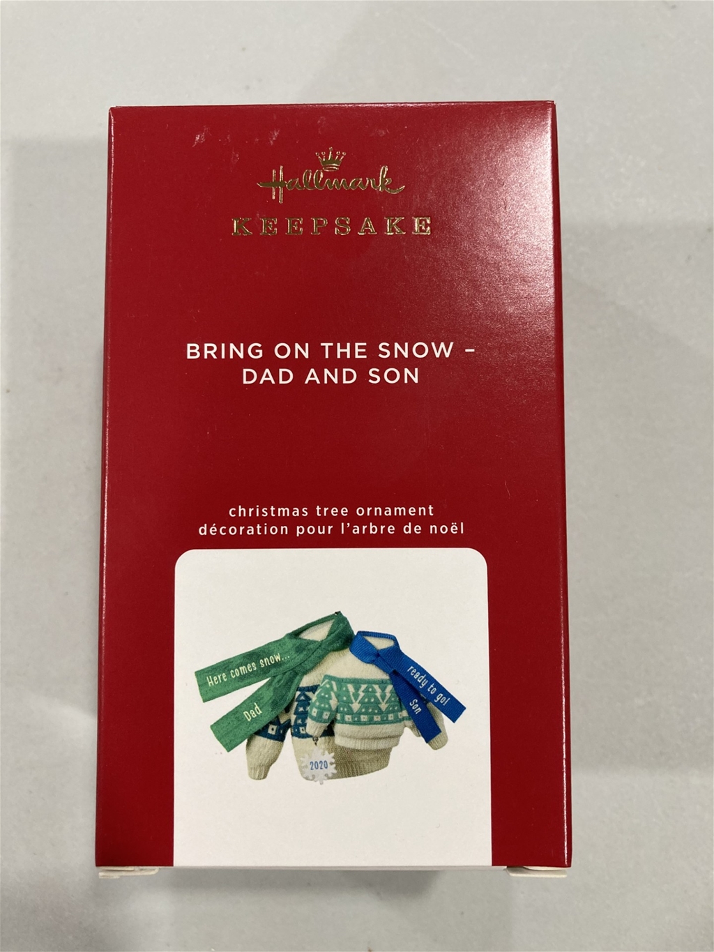 2020 Hallmark Bring on the Snow - Dad and Son Keepsake Ornament *SALE*