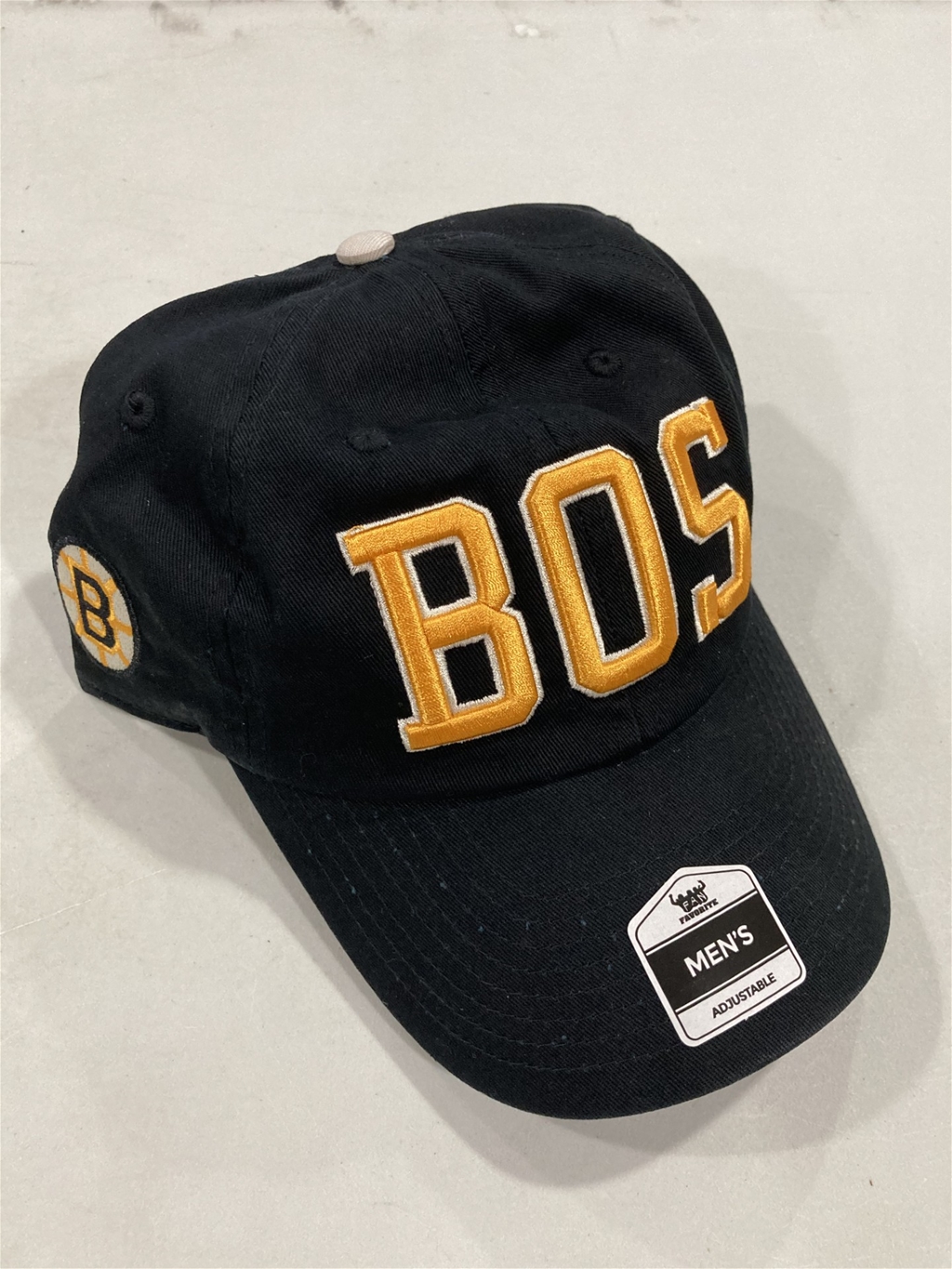 Boston Bruins Vintage NHL Black Mass Clique Clean Up Adjustable Hat "NEW"