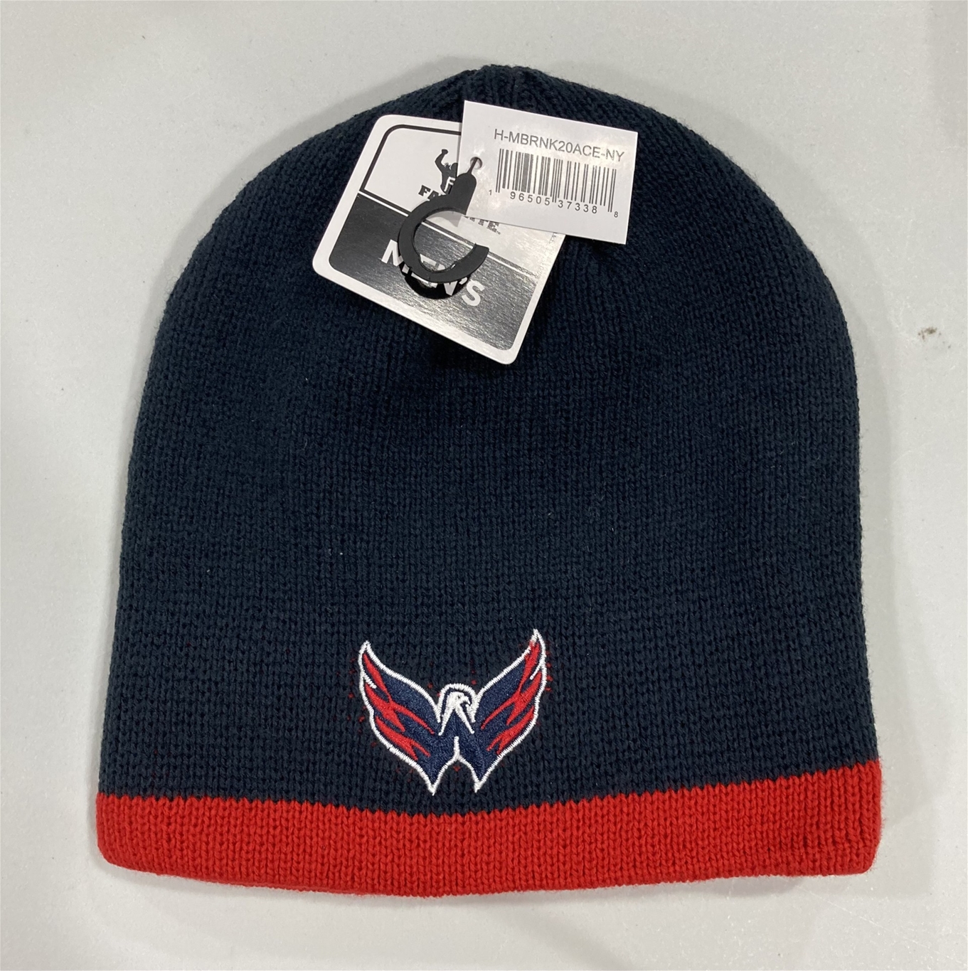 Washington Capitals NHL Navy Mass Brinker Knit Beanie *NEW*