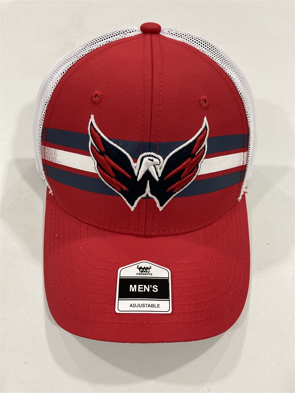 Washington Capitals NHL Red Mass Triple Fade Mesh Snapback Trucker Hat "NEW"