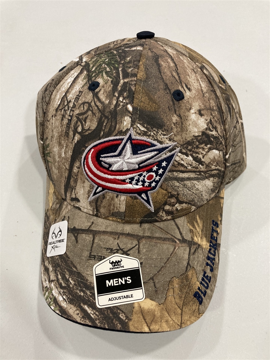 Columbus Blue Jackets NHL Realtree Frost Mass MVP Adjustable Hat "NEW"