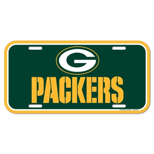Green Bay Packers NFL Souvenir Green Plastic License Plate *SALE*