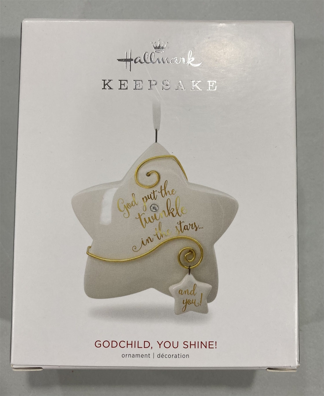 2018 Hallmark Godchild, You Shine! Keepsake Ornament *SALE*