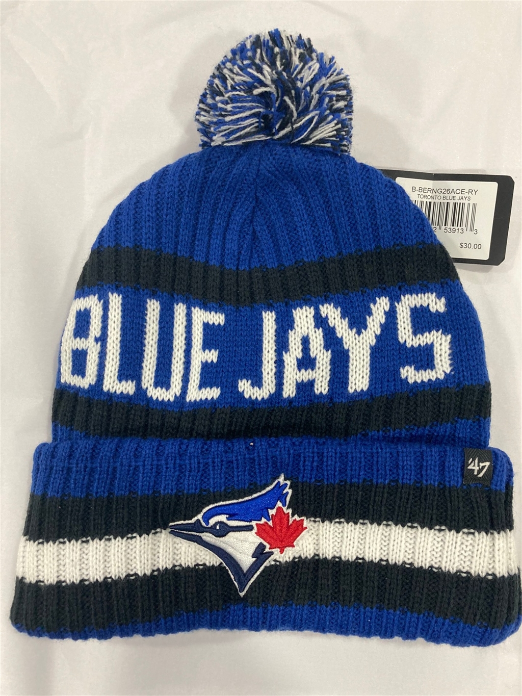 Toronto Blue Jays MLB Royal Bering Knit Cuff Pom *NEW*