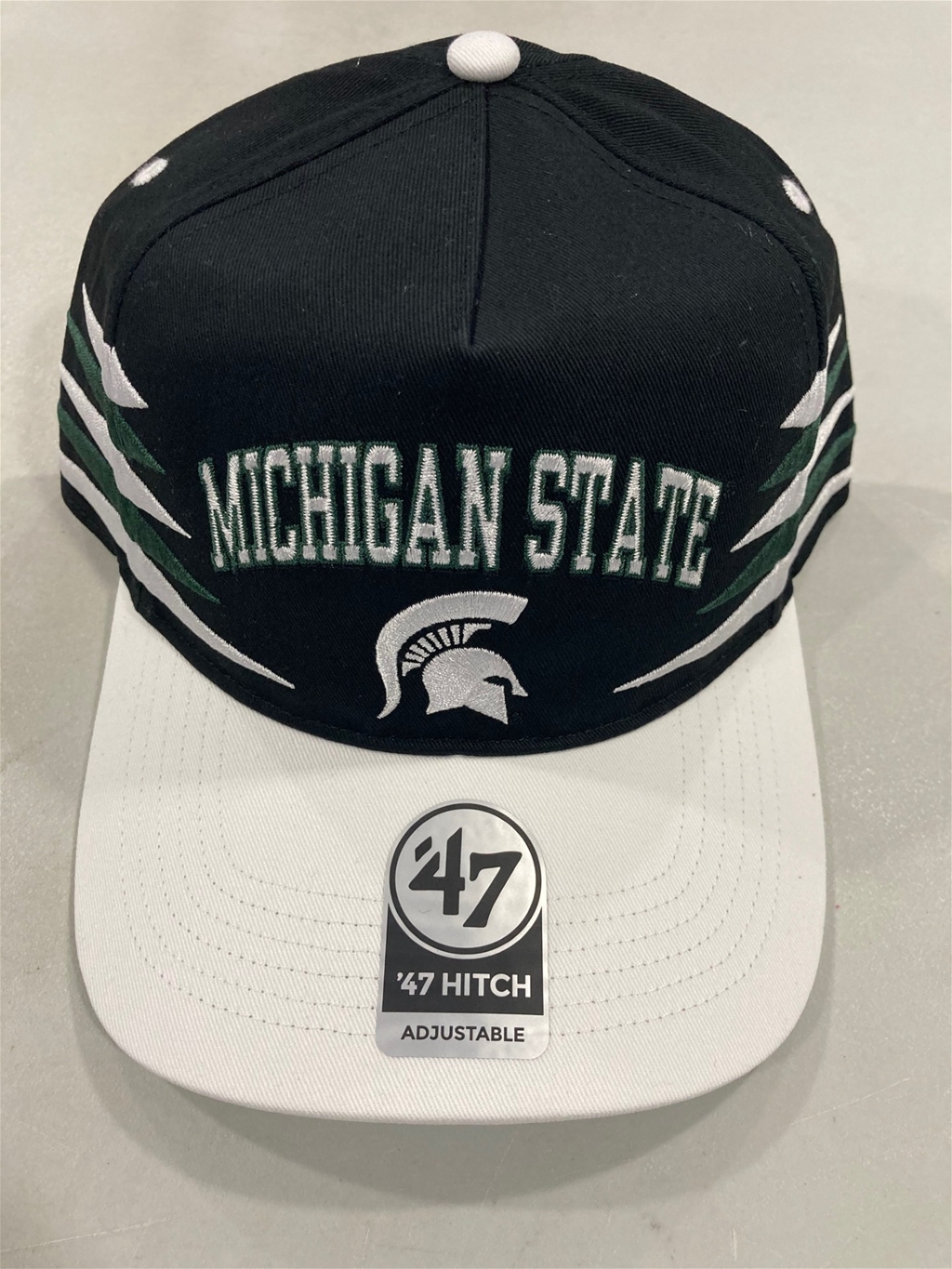 Michigan State Spartans NCAA Black Diamond Cut Hitch Snapback Hat *NEW*