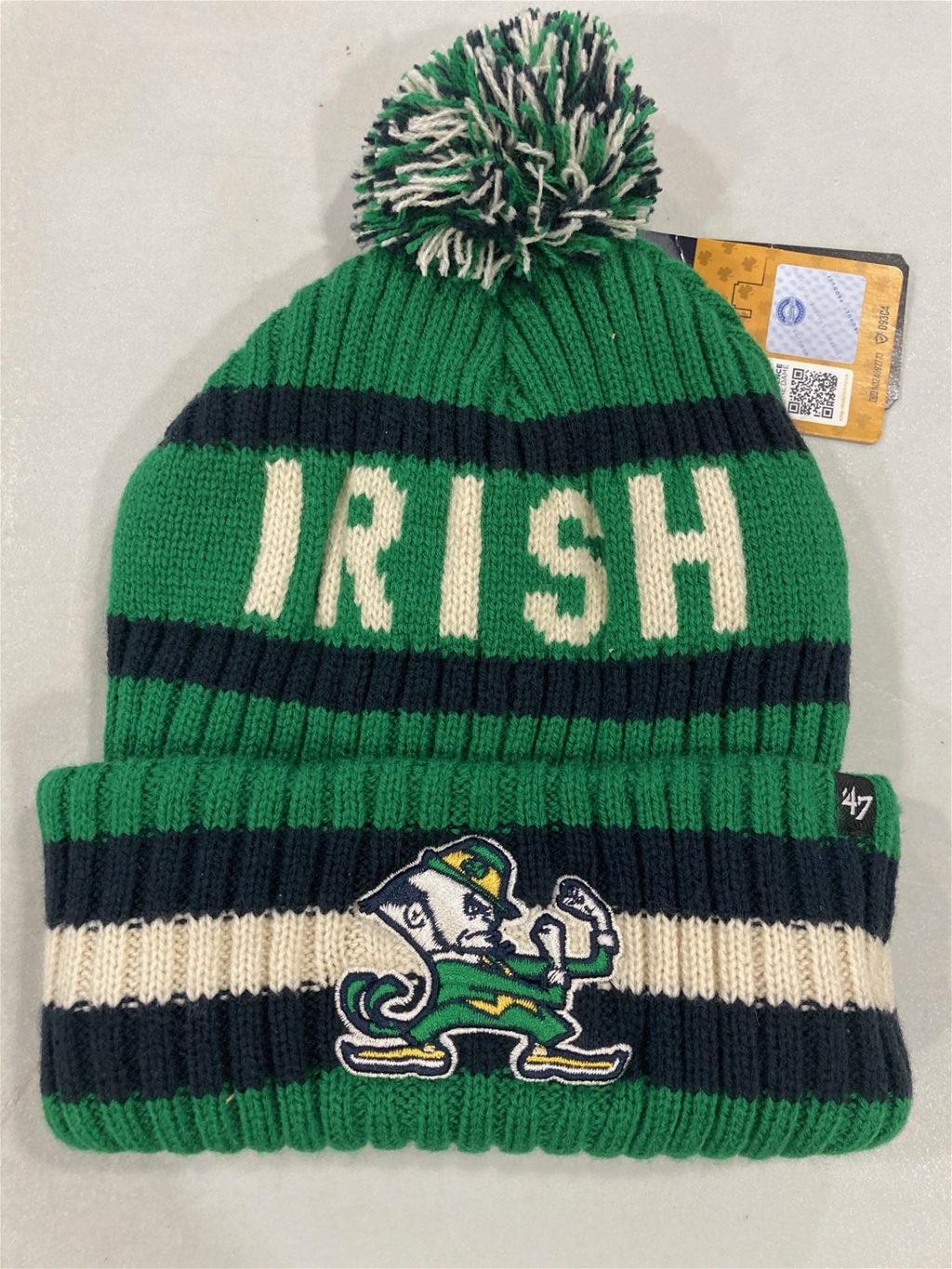 Notre Dame Fighting Irish NCAA Kelly Bering Knit Cuff Pom *NEW*
