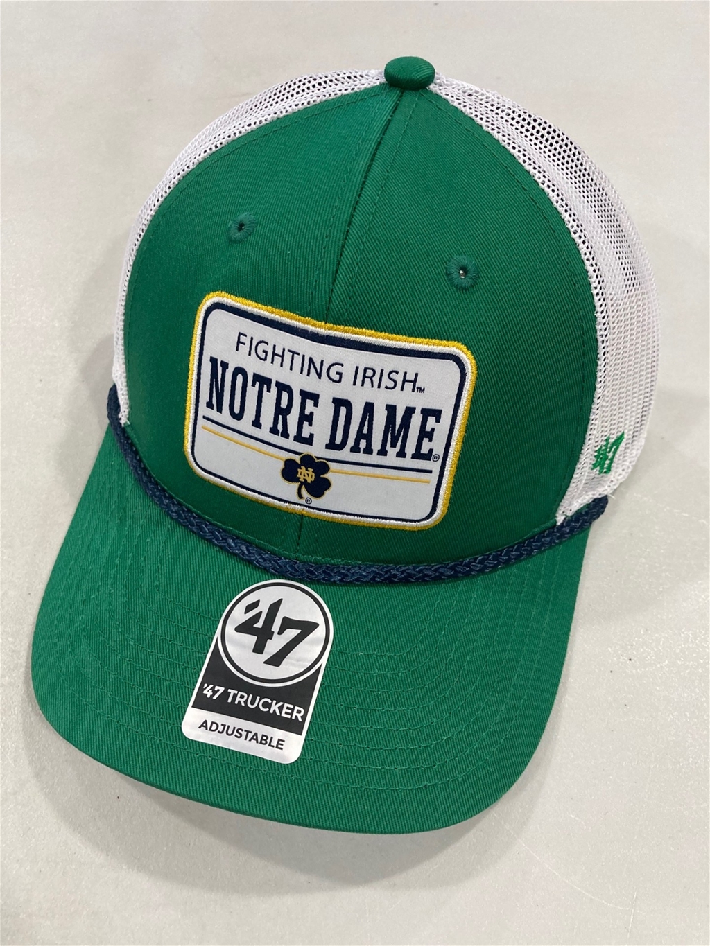 Notre Dame Fighting Irish NCAA Kelly Ellington Rope Trucker Snapback Hat *NEW*