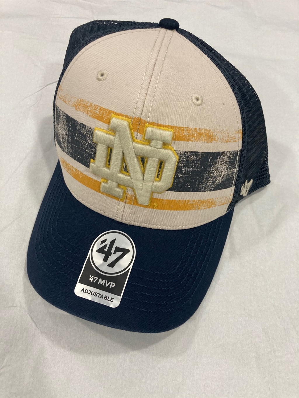 Notre Dame Fighting Irish NCAA Navy Breakout Mesh MVP Snapback Hat *NEW*