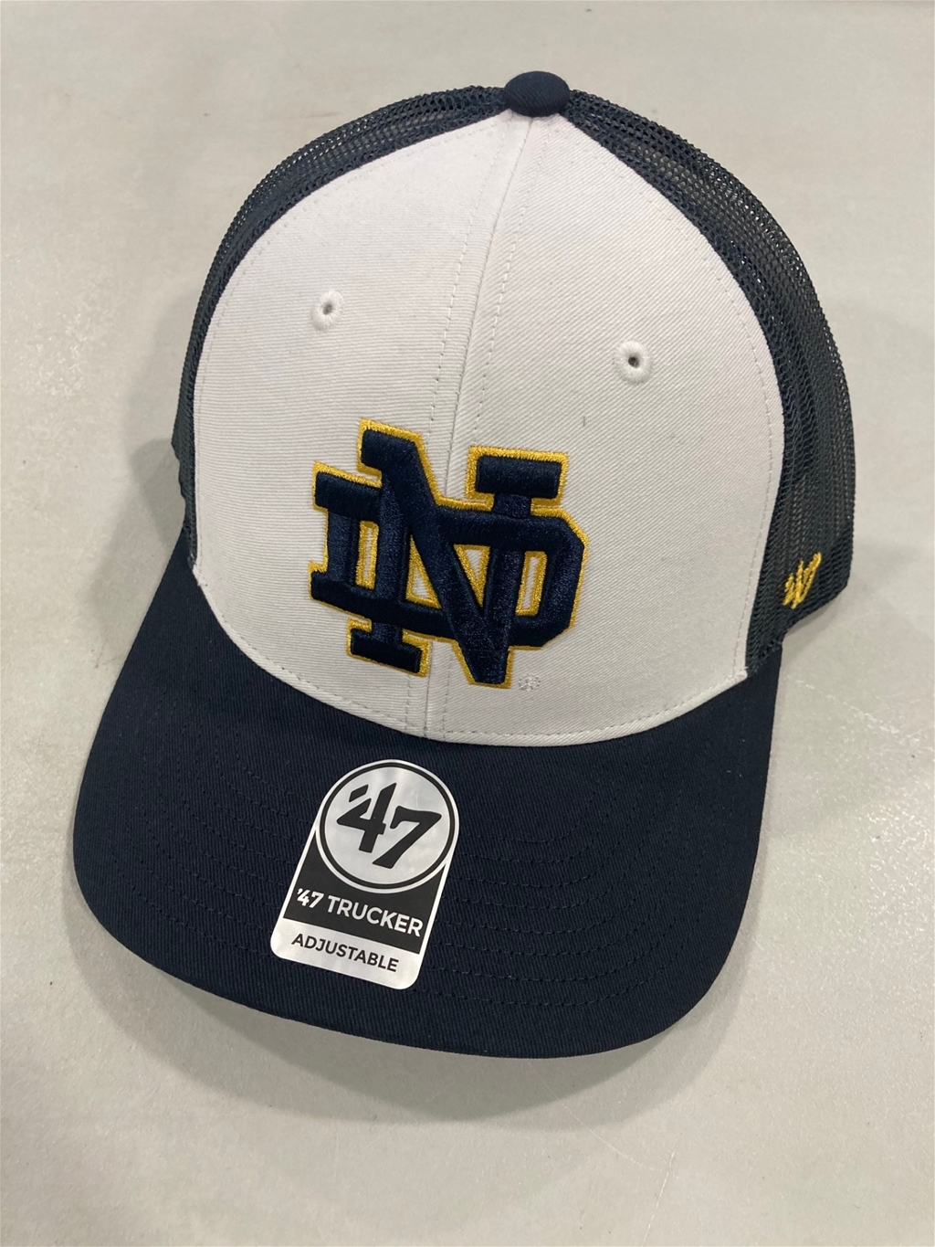 Notre Dame Fighting Irish NCAA Navy Freshman Trucker Snapback Hat *NEW*