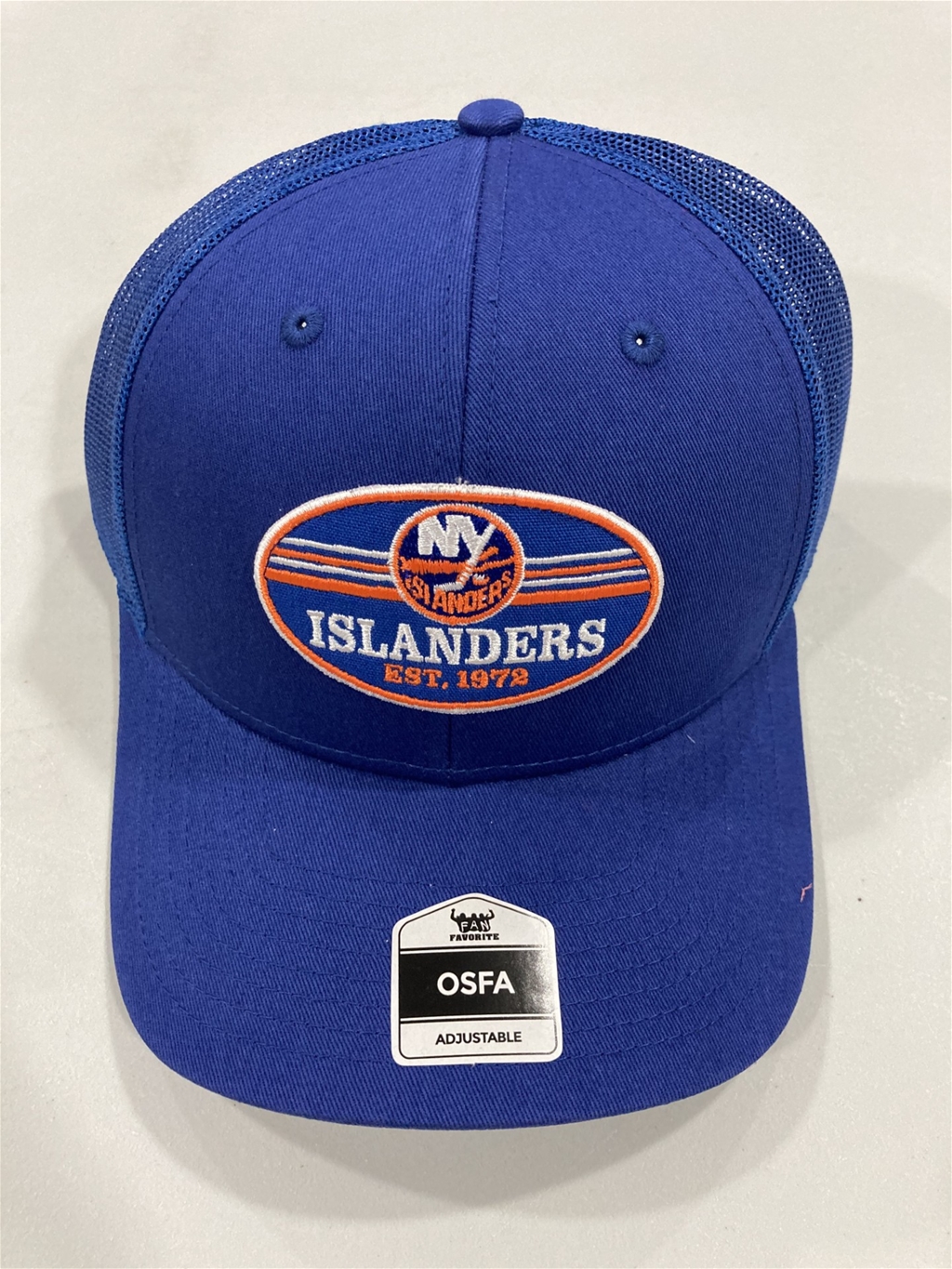 New York Islanders NHL Royal Mass Dorian Mesh Snapback Trucker Hat "NEW"