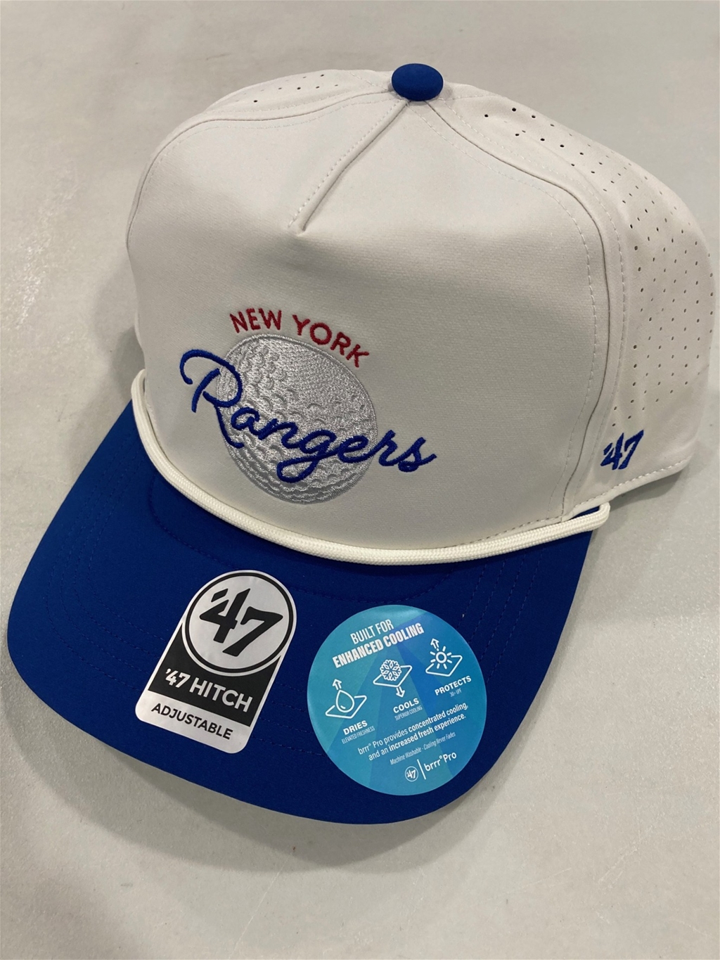 New York Rangers NHL Chalk Gimme Rope Hitch Mesh Adjustable Hat *NEW*