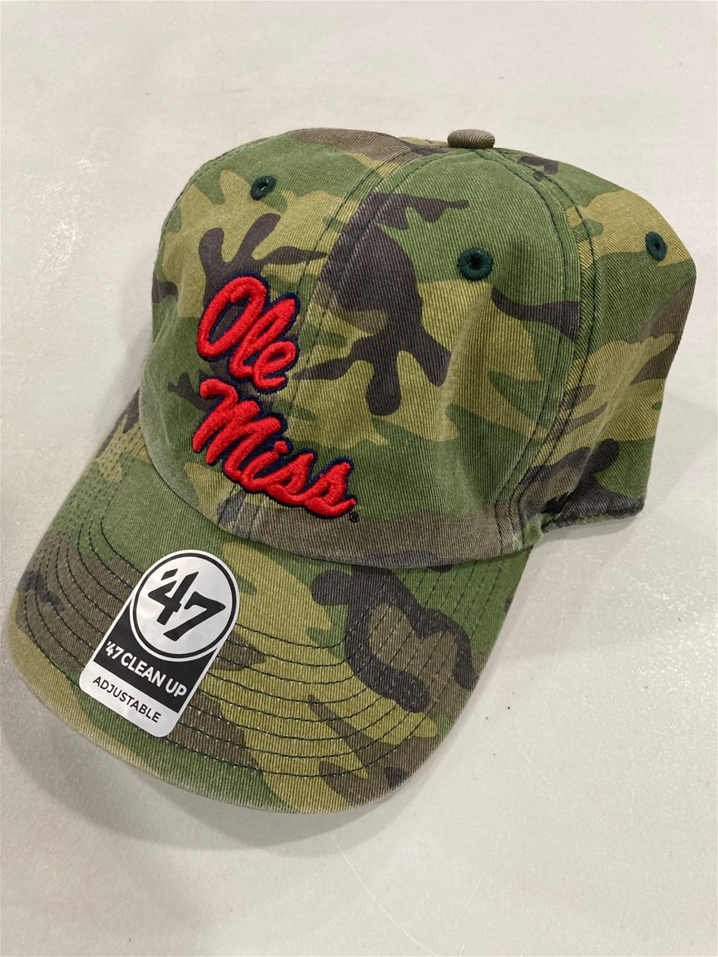 Ole Miss Rebels NCAA Camo Clean Up Adjustable Hat *NEW*