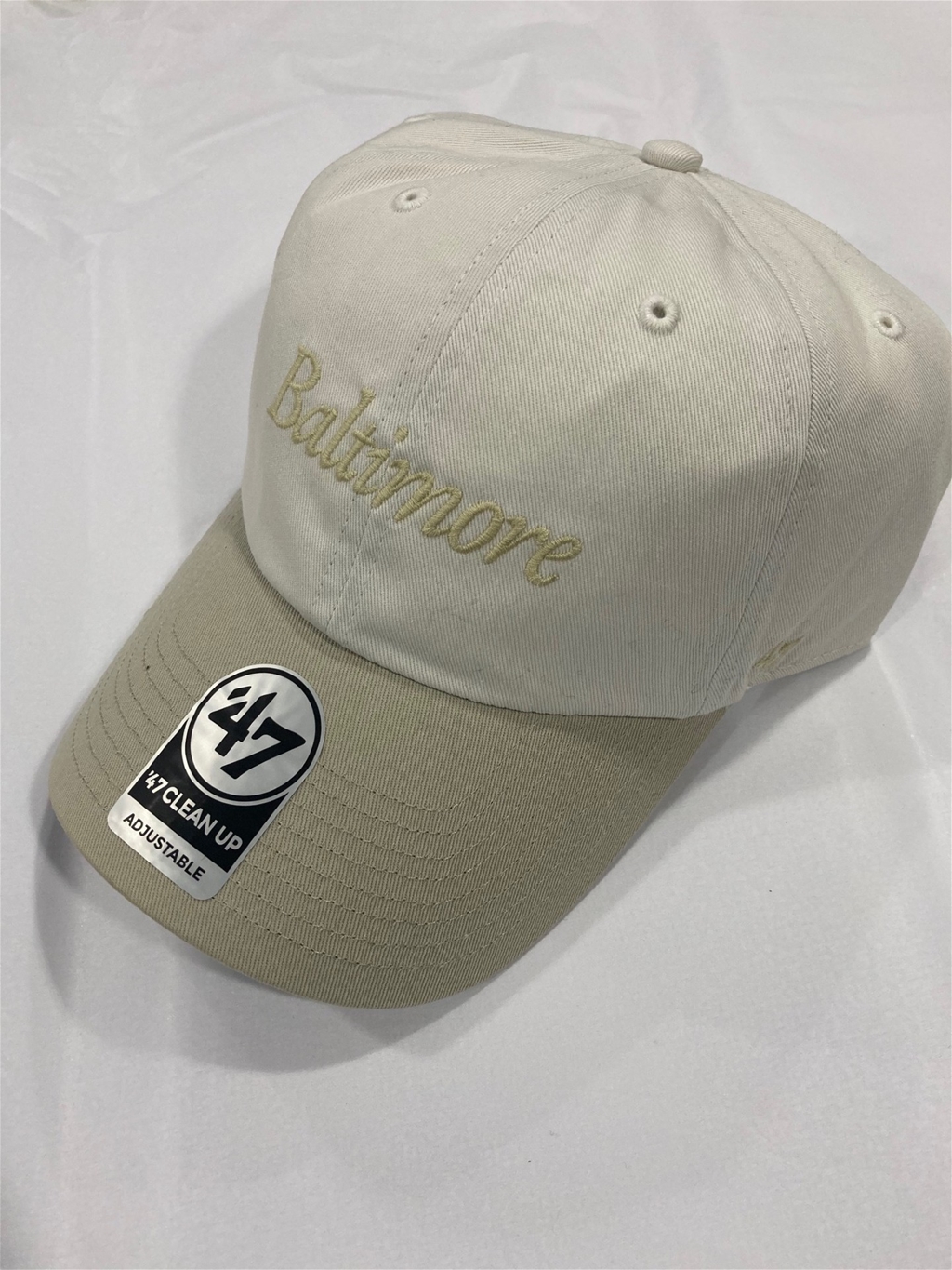 Baltimore Orioles MLB Sandstone Foundation Script Two Tone Clean Up Adjustable Hat *NEW*