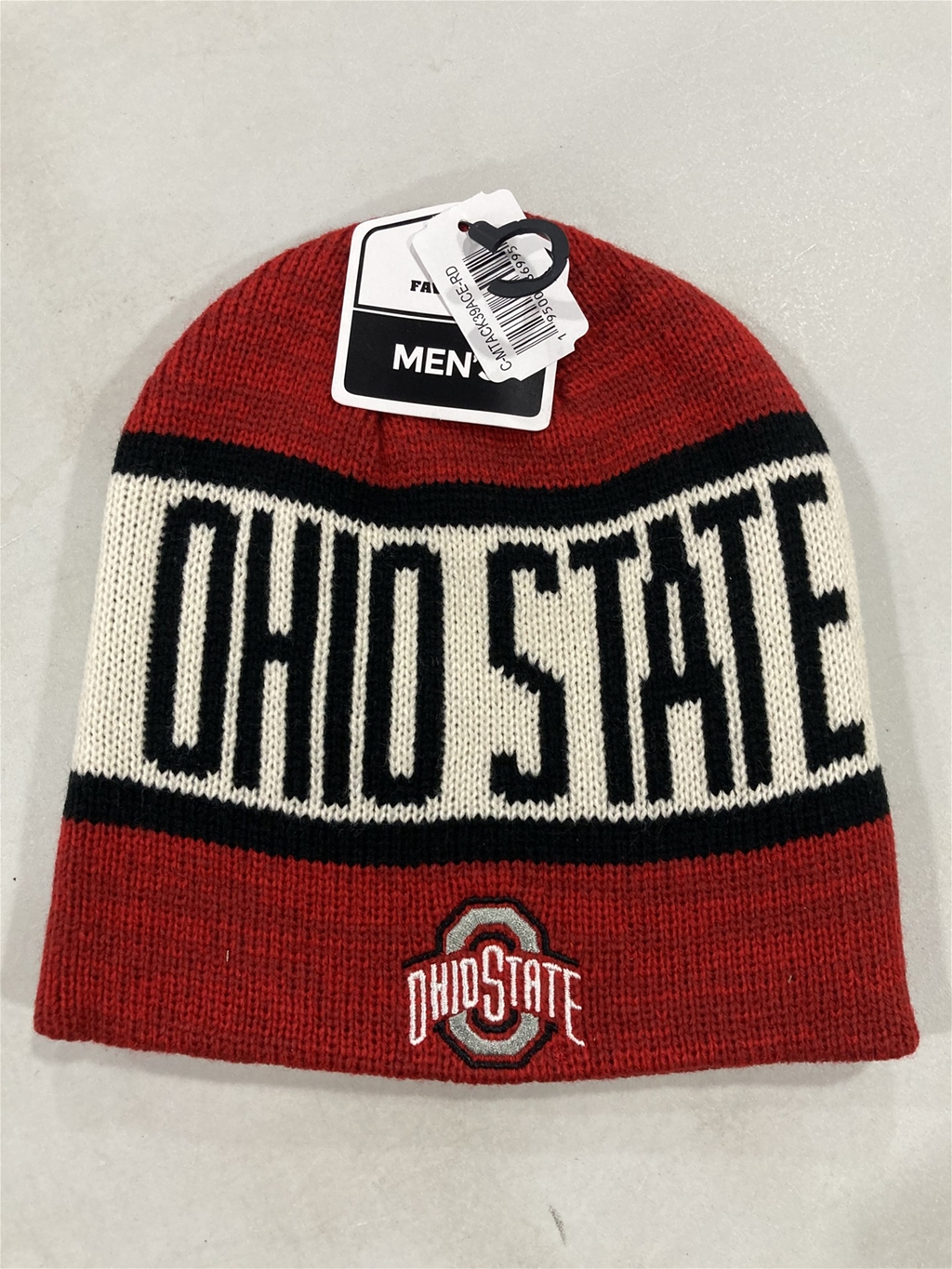 Ohio State Buckeyes NCAA Red Mass Tackle Knit Beanie *NEW*