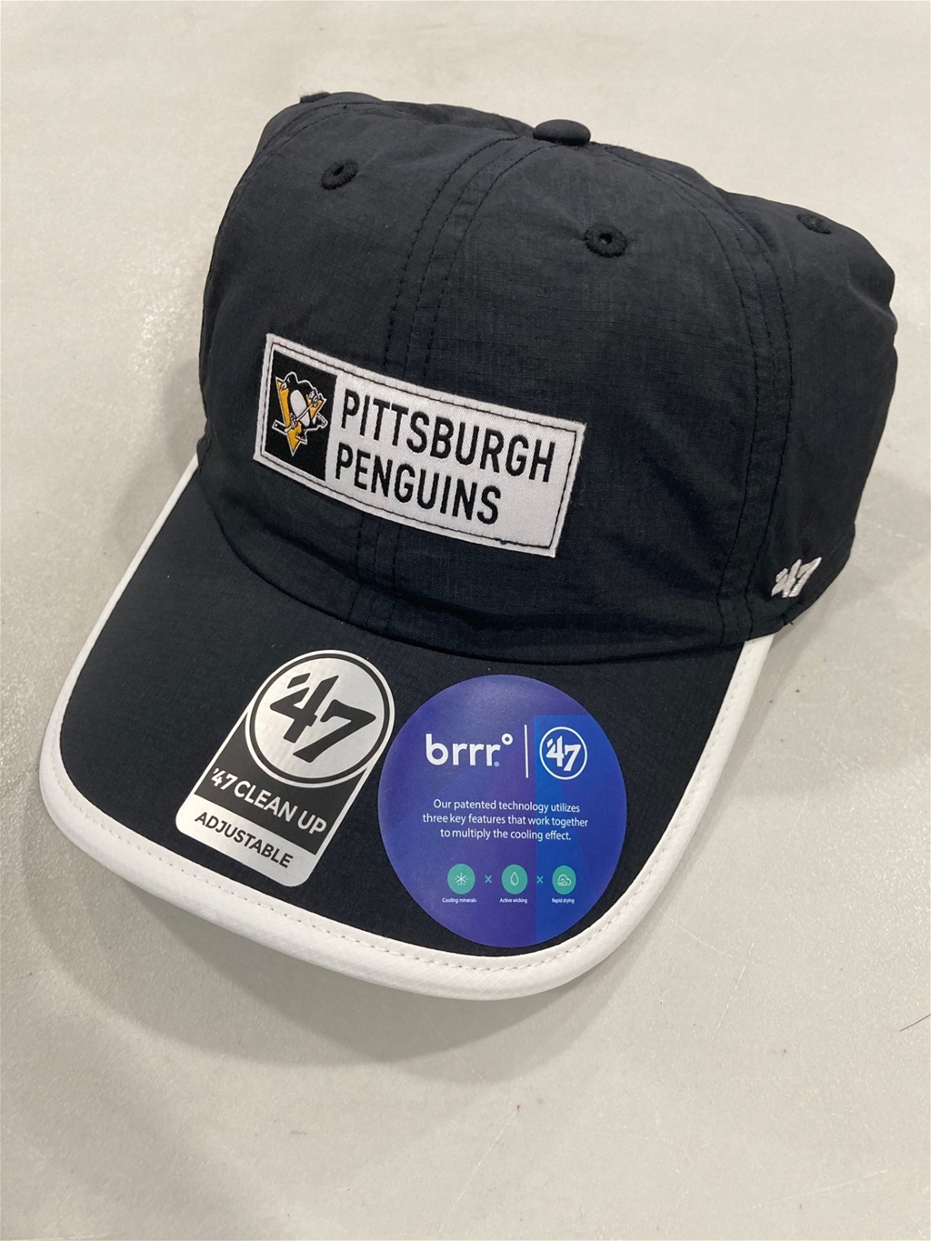 Pittsburgh Penguins NHL Black Member Clean Up Hat *NEW*