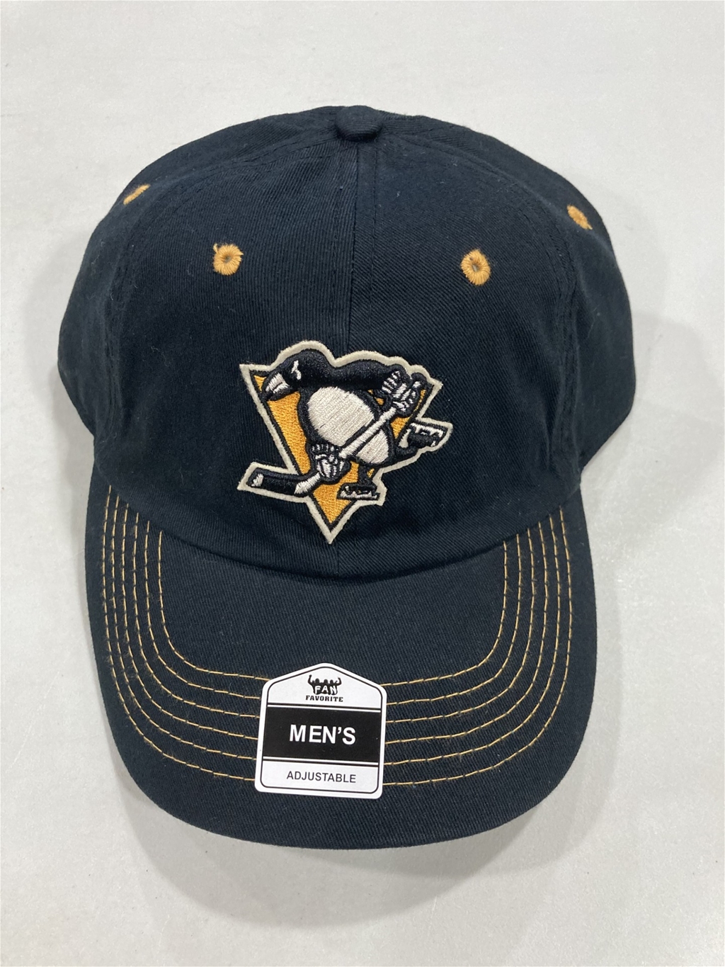 Pittsburgh Penguins NHL Black Mass Dayton Clean Up Adjustable Hat "NEW"