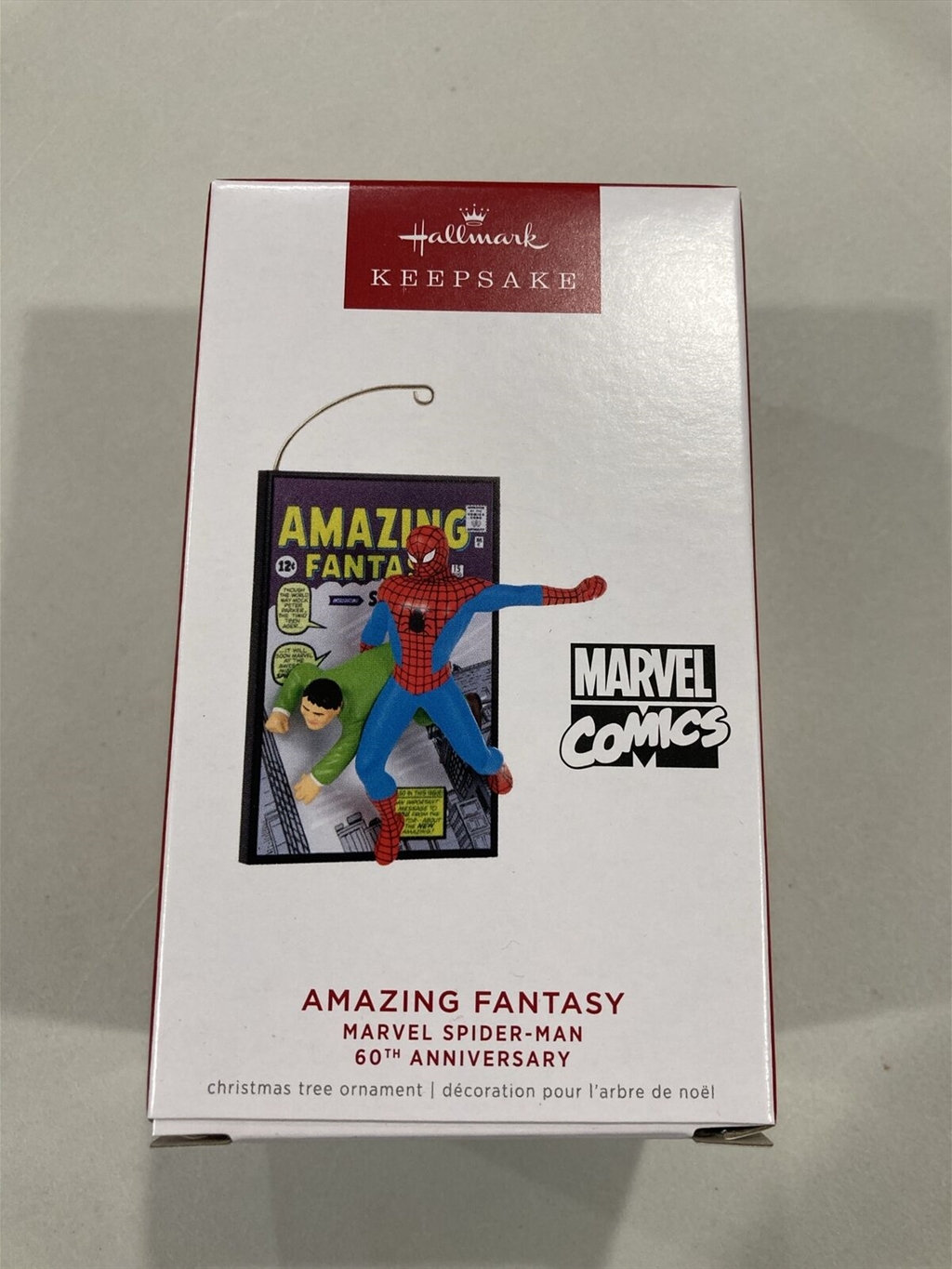 2022 Hallmark Amazing Fantasy Marvel Spider Man 60th Keepsake Ornament *SALE*