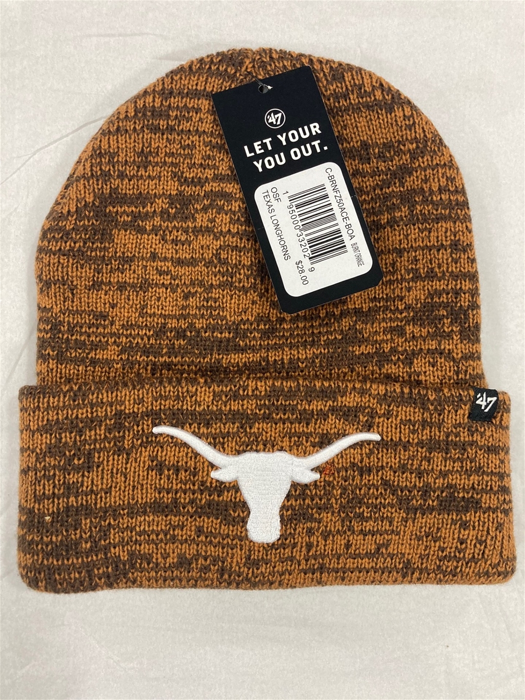 Texas Longhorns NCAA Burnt Orange Brain Freeze Knit Cuff *NEW*
