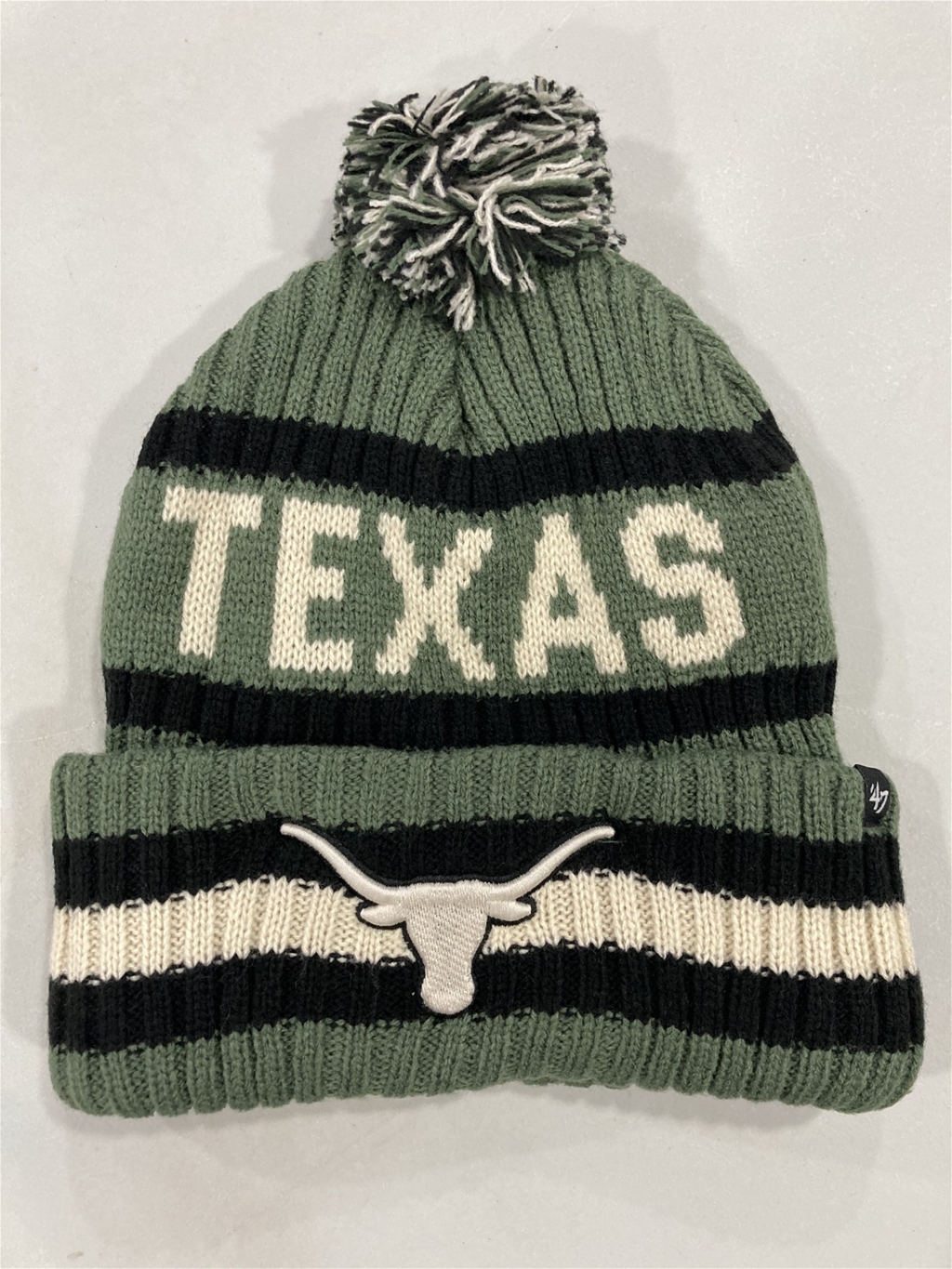 Texas Longhorns OHT NCAA Moss Bering Knit Cuff Cap w/ Pom *NEW*