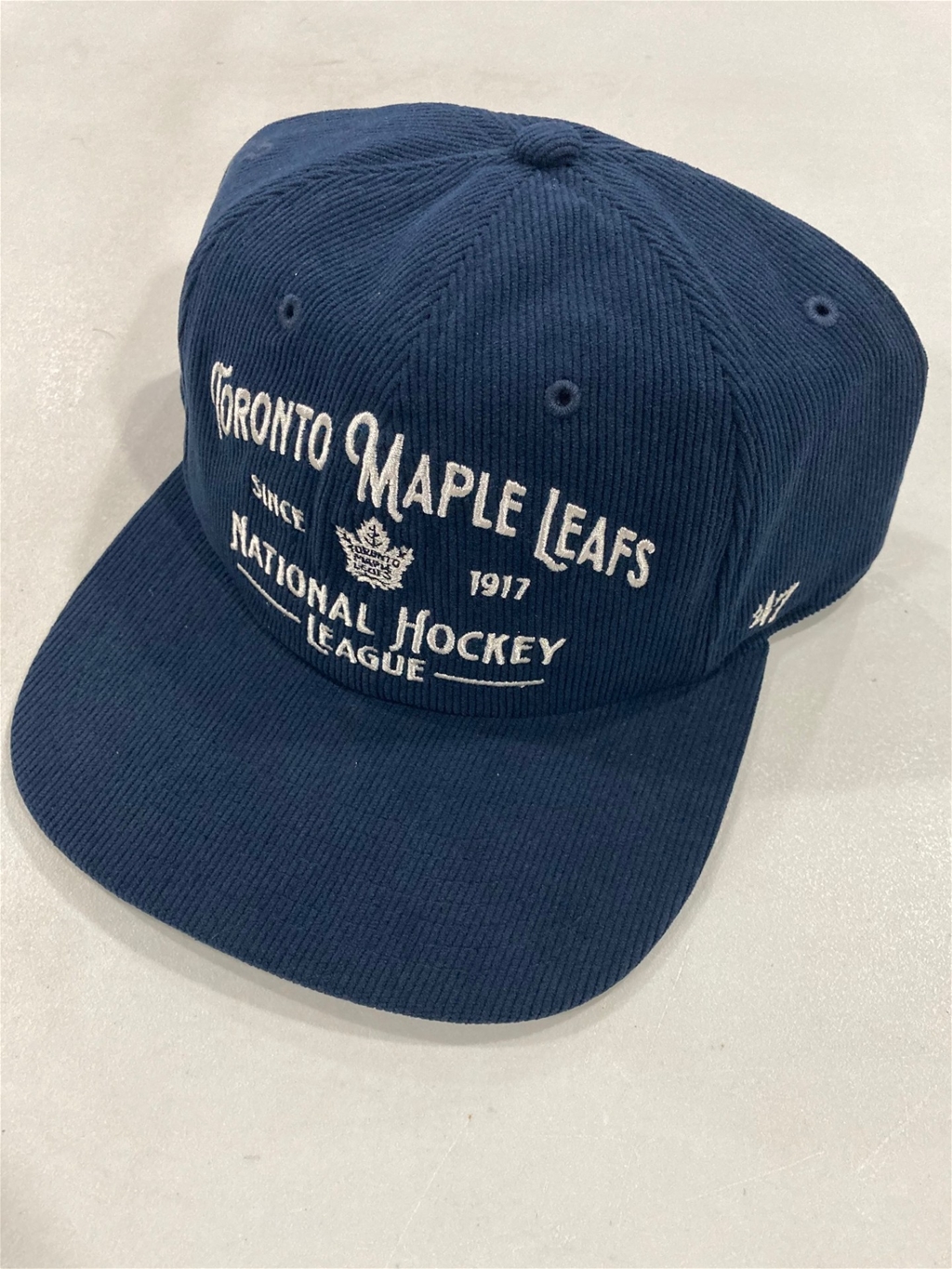 Toronto Maple Leafs NHL Navy Whitlock Captain Snapback Hat *NEW*