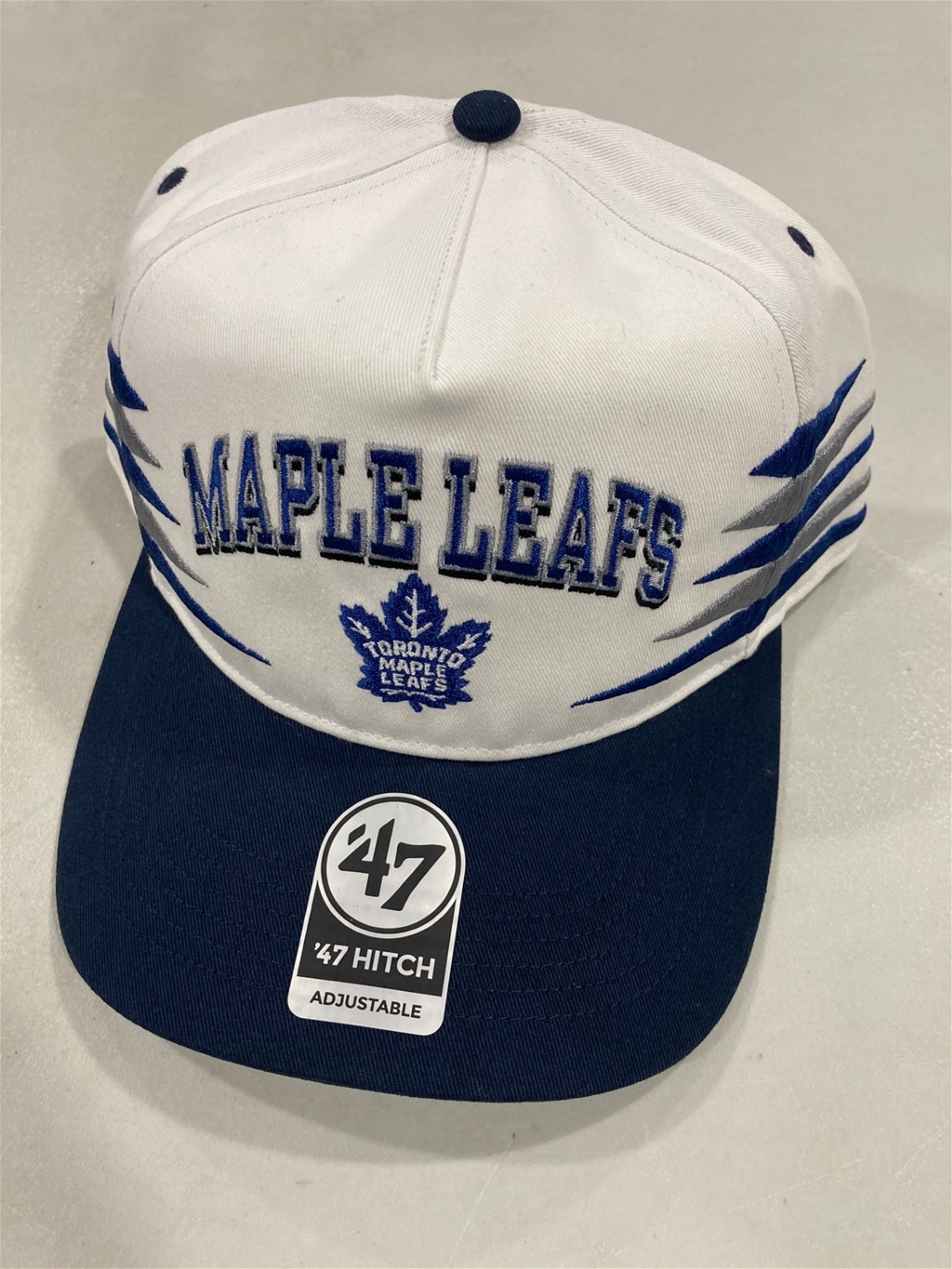 Toronto Maple Leafs NHL White Diamond Cut Hitch Snapback Hat *NEW*