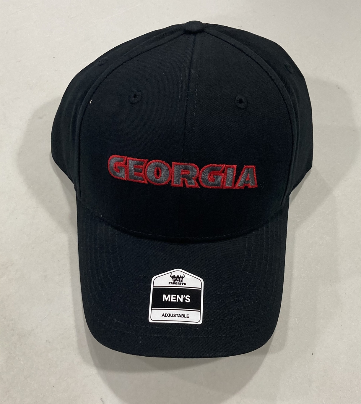 Georgia Bulldogs NCAA Black Mass Basic MVP Adjustable Hat *NEW*