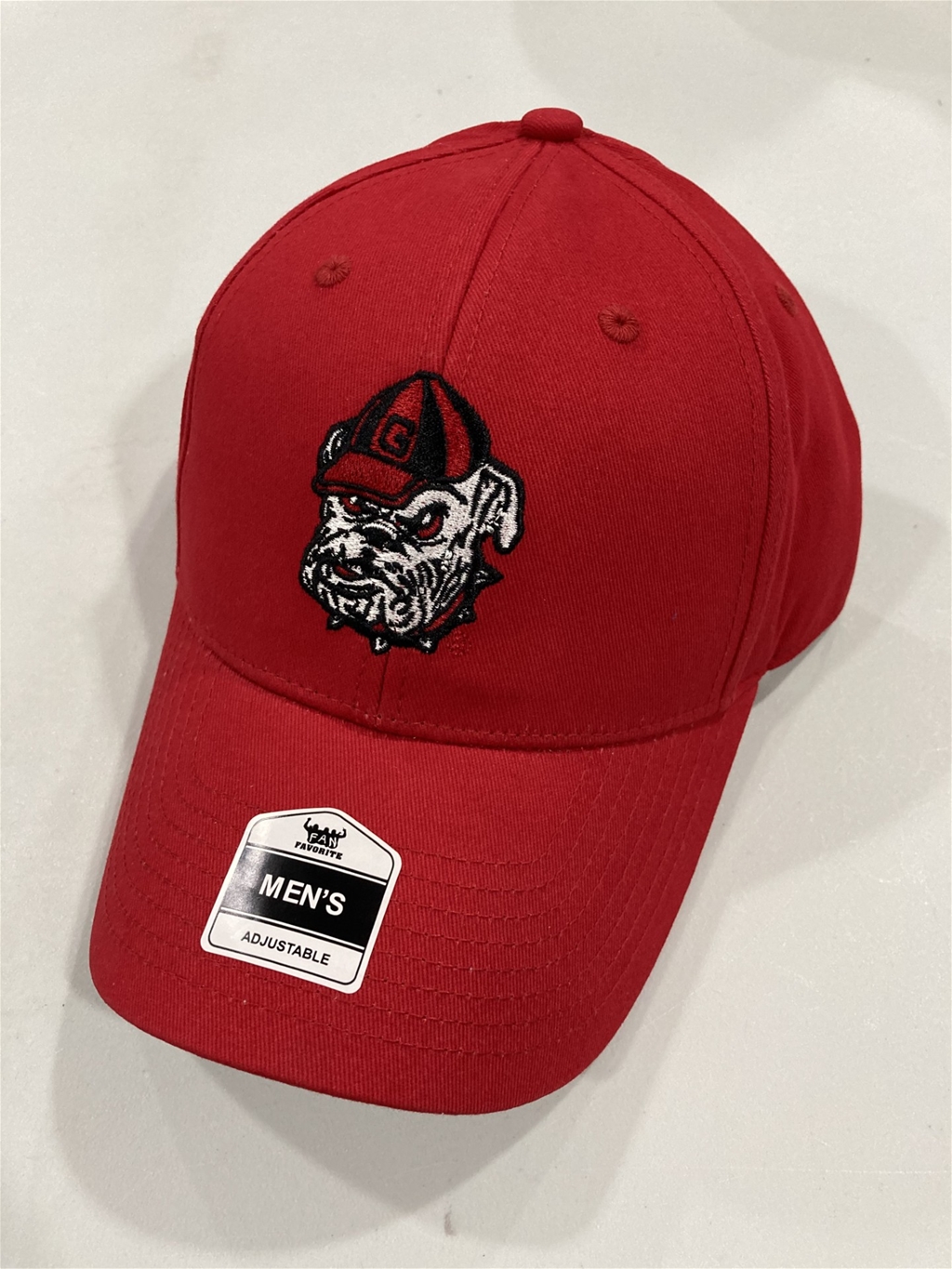 Georgia Bulldogs Vintage NCAA Red Mass Basic Adjustable Hat *NEW*