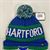 Hartford Whalers Vintage NHL Royal Bering Knit Cuff Pom *NEW*